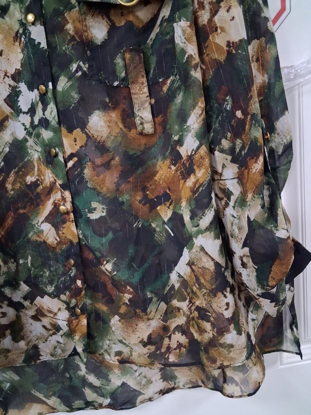 Cato Woman's Button Down Blouse Size 18/20W - Picture 5 of 13